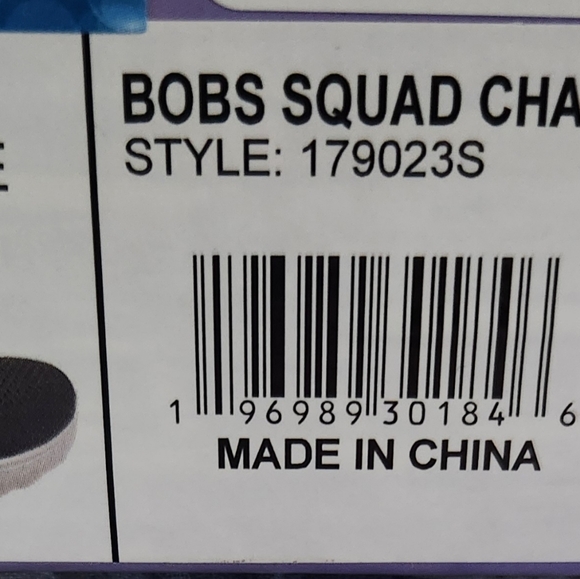 Women's skechers Bob's Squad Chaos shoes size 7 black/white - Picture 6 of 12